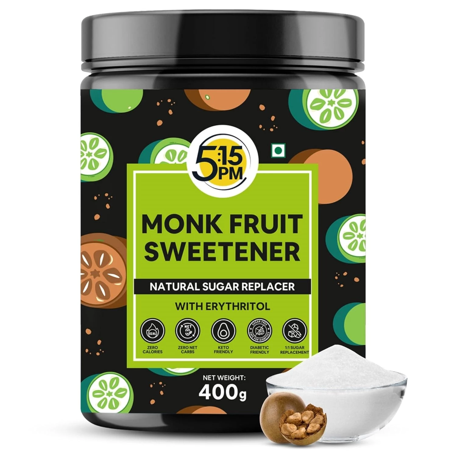 5-15PM Monk Fruit Sweetener Powder, 400 g-1.webp